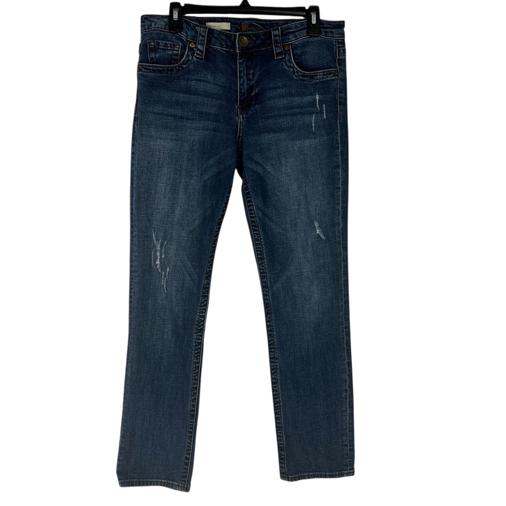 KUT from the KLOTH Women’s Blue Jeans Sz 10 Distress Ripped/Torn Stretch Pockets
